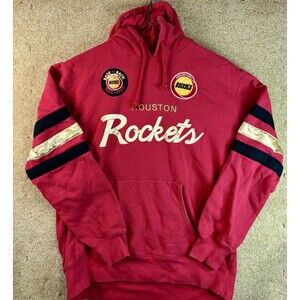 Mitchell & Ness Houston Rockets Hoodie Mens XLarge Back To Back Champions 94 95